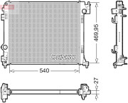 DRM46065 Chladič, chlazení motoru DENSO