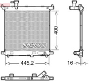 DRM46066 Chladič, chlazení motoru DENSO