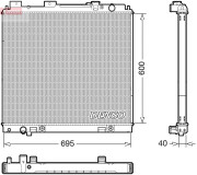 DRM46068 DENSO chladič motora DRM46068 DENSO