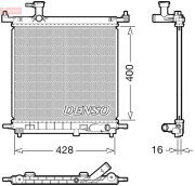 DRM46072 Chladič, chlazení motoru DENSO