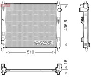 DRM46078 DENSO chladič motora DRM46078 DENSO