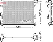 DRM46103 DENSO chladič motora DRM46103 DENSO