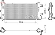 DRM46105 Chladič, chlazení motoru DENSO