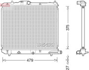 DRM47013 DENSO chladič motora DRM47013 DENSO