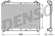 DRM47016 Chladič, chlazení motoru DENSO