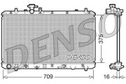 DRM47024 Chladič, chlazení motoru DENSO