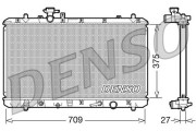 DRM47025 Chladič, chlazení motoru DENSO