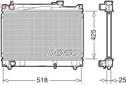 DRM47030 Chladič, chlazení motoru DENSO