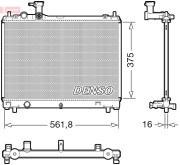 DRM47044 DENSO chladič motora DRM47044 DENSO