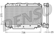 DRM50021 Chladič, chlazení motoru DENSO