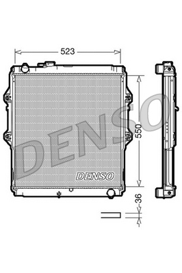 DRM50037 DENSO chladič motora DRM50037 DENSO