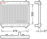DRM50058 Chladič, chlazení motoru DENSO