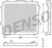 DRM50060 Chladič, chlazení motoru DENSO