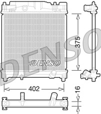 DRM50077 DENSO chladič motora DRM50077 DENSO