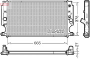 DRM50088 Chladič, chlazení motoru DENSO