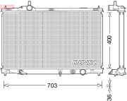 DRM50095 Chladič, chlazení motoru DENSO