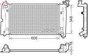 DRM50110 Chladič, chlazení motoru DENSO