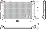 DRM50119 Chladič, chlazení motoru DENSO