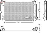 DRM50127 Chladič, chlazení motoru DENSO