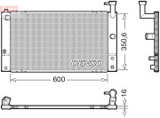 DRM50133 Chladič, chlazení motoru DENSO