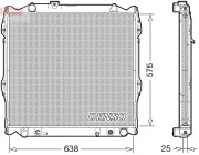 DRM50138 Chladič, chlazení motoru DENSO