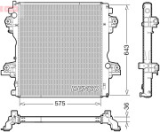 DRM50140 DENSO chladič motora DRM50140 DENSO