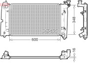 DRM50142 Chladič, chlazení motoru DENSO