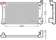 DRM50145 DENSO chladič motora DRM50145 DENSO