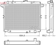 DRM50148 DENSO chladič motora DRM50148 DENSO