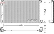 DRM50149 Chladič, chlazení motoru DENSO