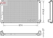 DRM50151 Chladič, chlazení motoru DENSO