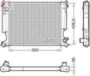 DRM51014 Chladič, chlazení motoru DENSO