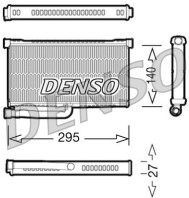 DRR02004 Výměník tepla, vnitřní vytápění DENSO