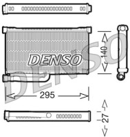 DRR02004 DENSO výmenník tepla vnútorného kúrenia DRR02004 DENSO