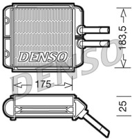 DRR08001 Výměník tepla, vnitřní vytápění DENSO