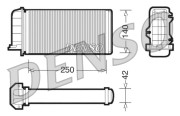 DRR09001 Výměník tepla, vnitřní vytápění DENSO