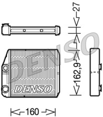 DRR09035 Výměník tepla, vnitřní vytápění DENSO
