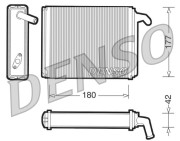 DRR09041 DENSO výmenník tepla vnútorného kúrenia DRR09041 DENSO