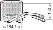 DRR09102 Výměník tepla, vnitřní vytápění DENSO