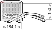 DRR09102 DENSO výmenník tepla vnútorného kúrenia DRR09102 DENSO