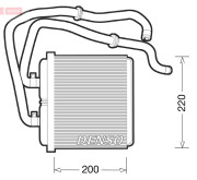 DRR12003 Výměník tepla, vnitřní vytápění DENSO