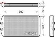 DRR12008 Výměník tepla, vnitřní vytápění DENSO