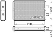 DRR12016 Výměník tepla, vnitřní vytápění DENSO