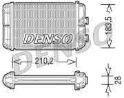 DRR20004 Výměník tepla, vnitřní vytápění DENSO