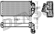 DRR21002 DENSO výmenník tepla vnútorného kúrenia DRR21002 DENSO