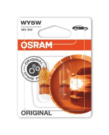 2827NA-02B OSRAM Žárovka (2ks) WY5W (řada ORIGINAL - GLASS WEDGE BASE) | 12V 5W | 2827NA-02B OSRAM