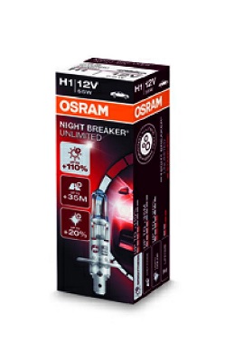 64150NBU Autožárovka H1 12V 55W P14,5s Night Breaker Unlimited ams-OSRAM