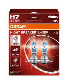 64210NL-2HB Autožárovky H7, 12V, 55W, PX26d, Night Breaker Laser (2ks) ams-OSRAM