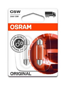 6423-02B OSRAM Žárovka (2ks) T10.5x38 (C5W) (řada ORIGINAL - FESTOON) | 24V 5W | 6423-02B OSRAM