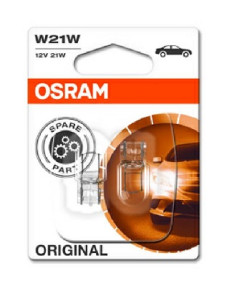 7505-02B OSRAM Žárovka (2ks) W21W (řada ORIGINAL - GLASS WEDGE BASE) | 12V 21W | 7505-02B OSRAM
